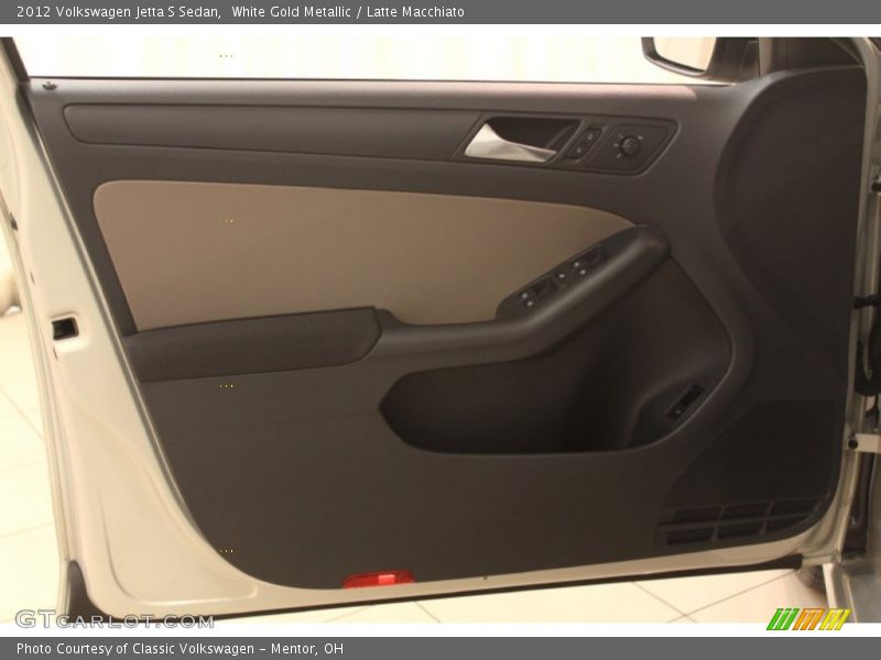White Gold Metallic / Latte Macchiato 2012 Volkswagen Jetta S Sedan