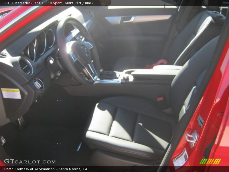 Mars Red / Black 2013 Mercedes-Benz C 250 Sport