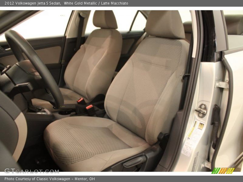 White Gold Metallic / Latte Macchiato 2012 Volkswagen Jetta S Sedan