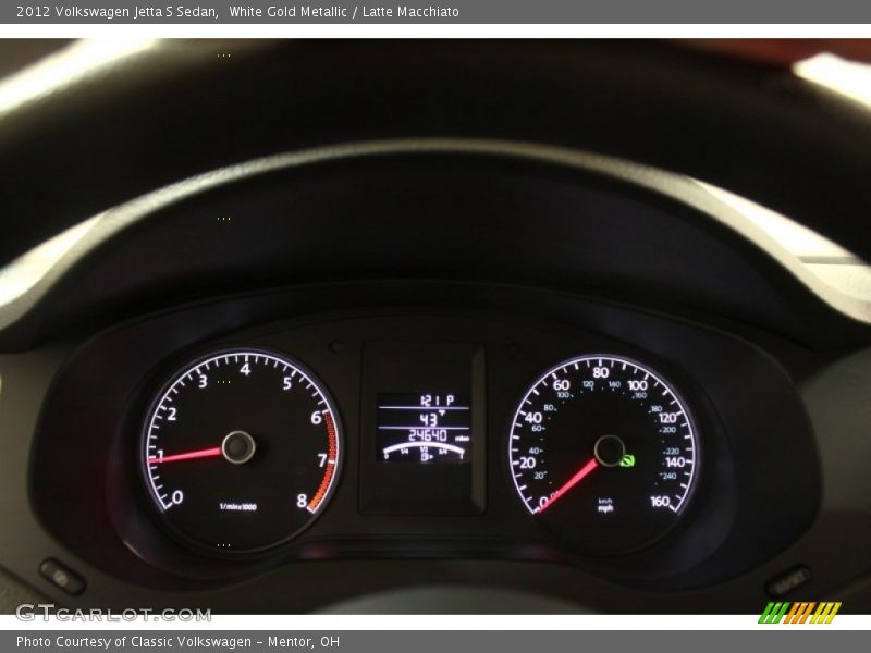 White Gold Metallic / Latte Macchiato 2012 Volkswagen Jetta S Sedan