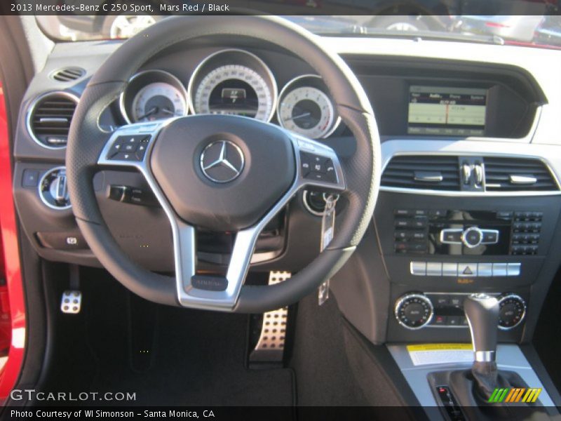 Mars Red / Black 2013 Mercedes-Benz C 250 Sport