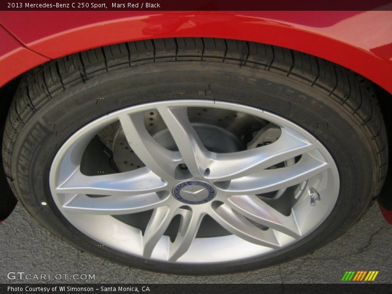 Mars Red / Black 2013 Mercedes-Benz C 250 Sport