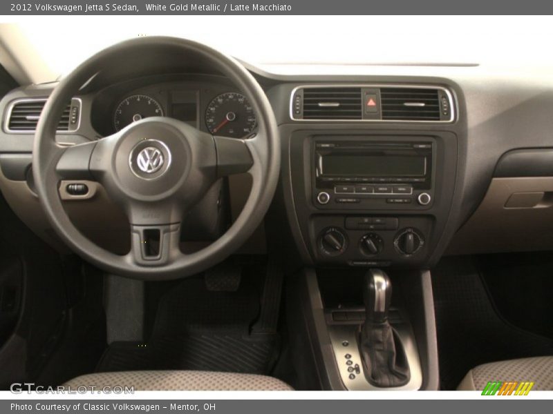 White Gold Metallic / Latte Macchiato 2012 Volkswagen Jetta S Sedan