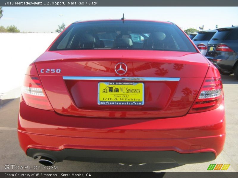 Mars Red / Black 2013 Mercedes-Benz C 250 Sport