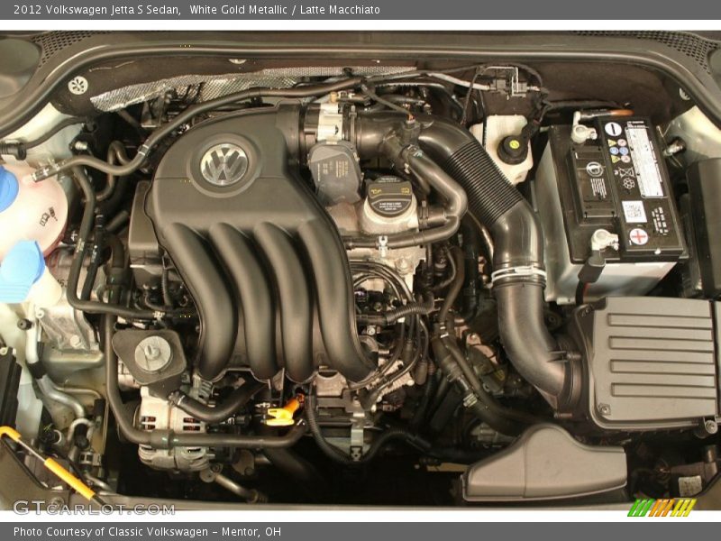 White Gold Metallic / Latte Macchiato 2012 Volkswagen Jetta S Sedan