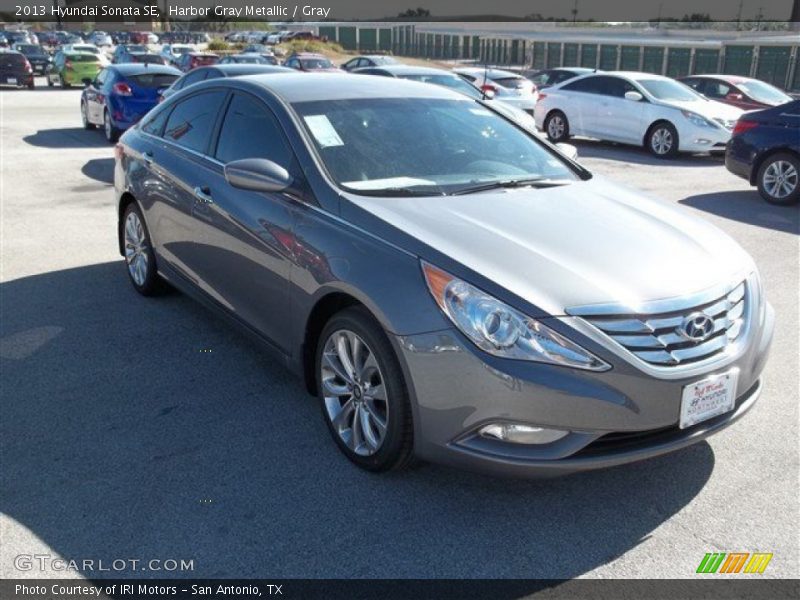 Harbor Gray Metallic / Gray 2013 Hyundai Sonata SE