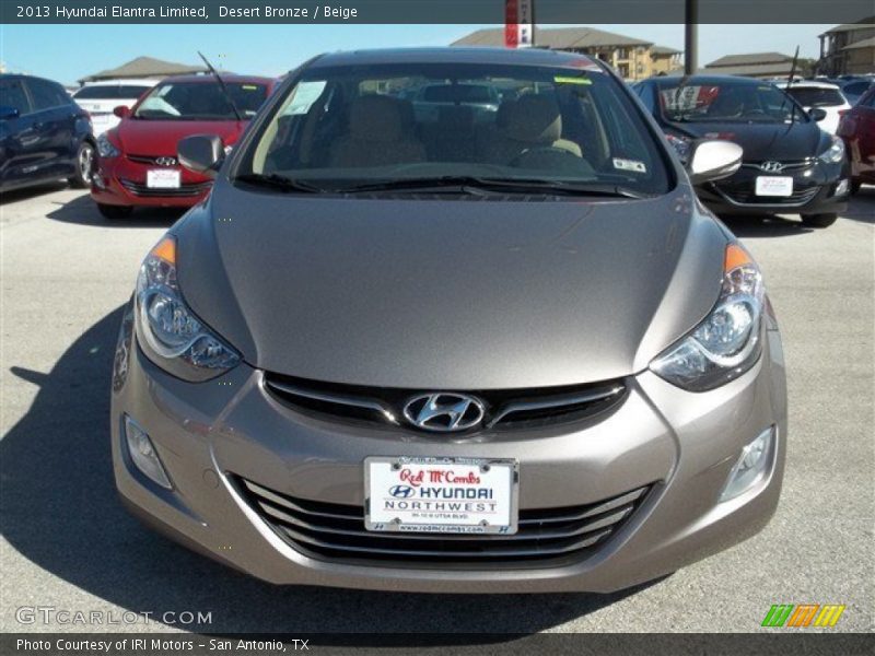 Desert Bronze / Beige 2013 Hyundai Elantra Limited