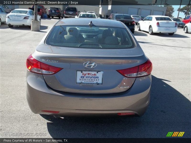 Desert Bronze / Beige 2013 Hyundai Elantra Limited