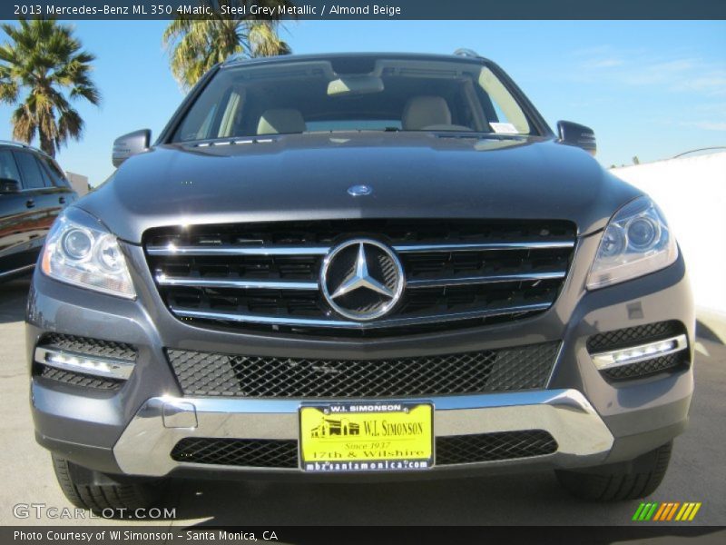 Steel Grey Metallic / Almond Beige 2013 Mercedes-Benz ML 350 4Matic