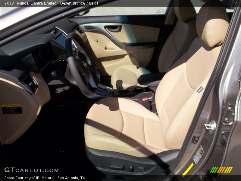 Desert Bronze / Beige 2013 Hyundai Elantra Limited