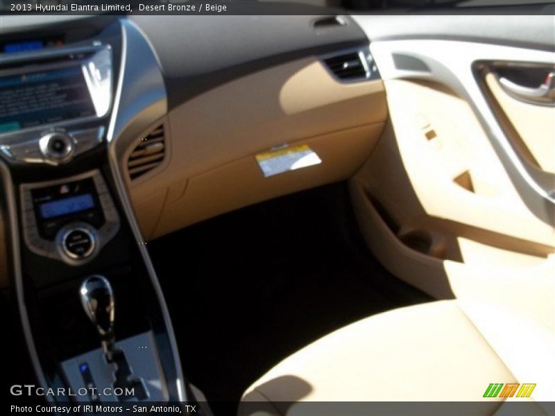 Desert Bronze / Beige 2013 Hyundai Elantra Limited