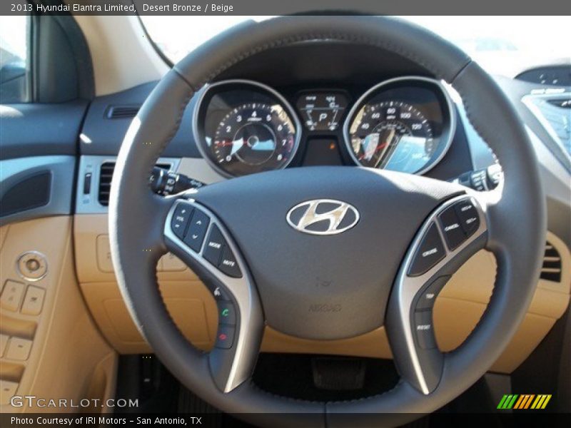 Desert Bronze / Beige 2013 Hyundai Elantra Limited