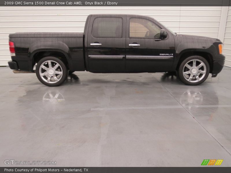 Onyx Black / Ebony 2009 GMC Sierra 1500 Denali Crew Cab AWD