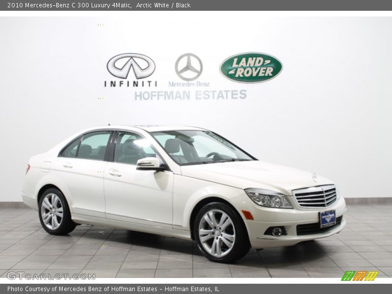 Arctic White / Black 2010 Mercedes-Benz C 300 Luxury 4Matic