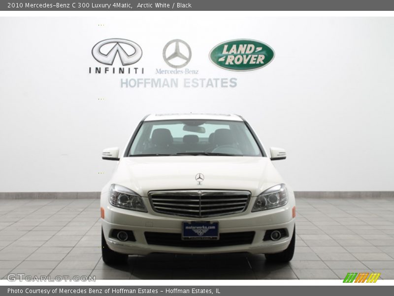 Arctic White / Black 2010 Mercedes-Benz C 300 Luxury 4Matic