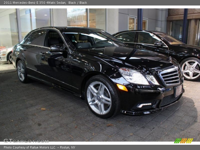 Black / Black 2011 Mercedes-Benz E 350 4Matic Sedan