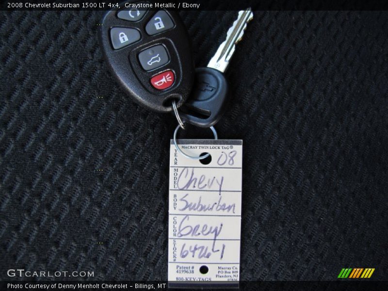 Graystone Metallic / Ebony 2008 Chevrolet Suburban 1500 LT 4x4