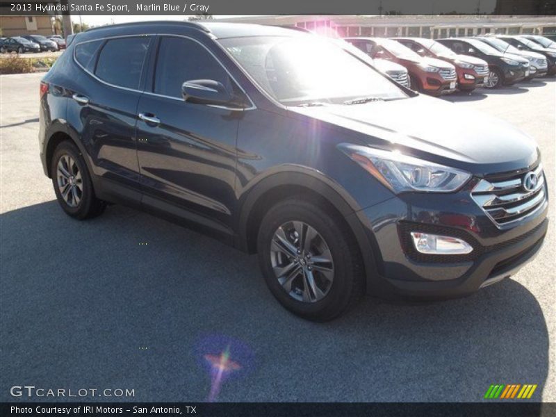 Marlin Blue / Gray 2013 Hyundai Santa Fe Sport