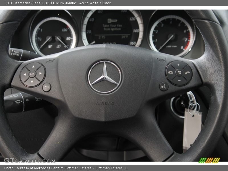 Arctic White / Black 2010 Mercedes-Benz C 300 Luxury 4Matic