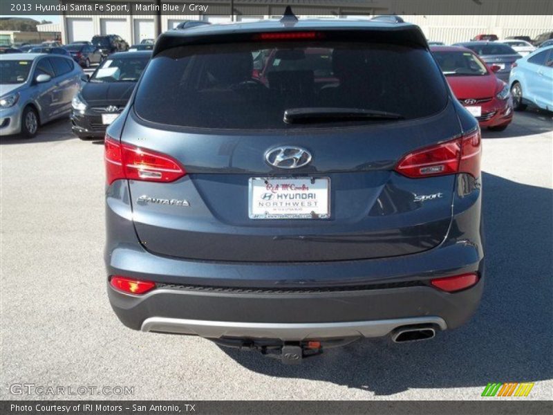 Marlin Blue / Gray 2013 Hyundai Santa Fe Sport