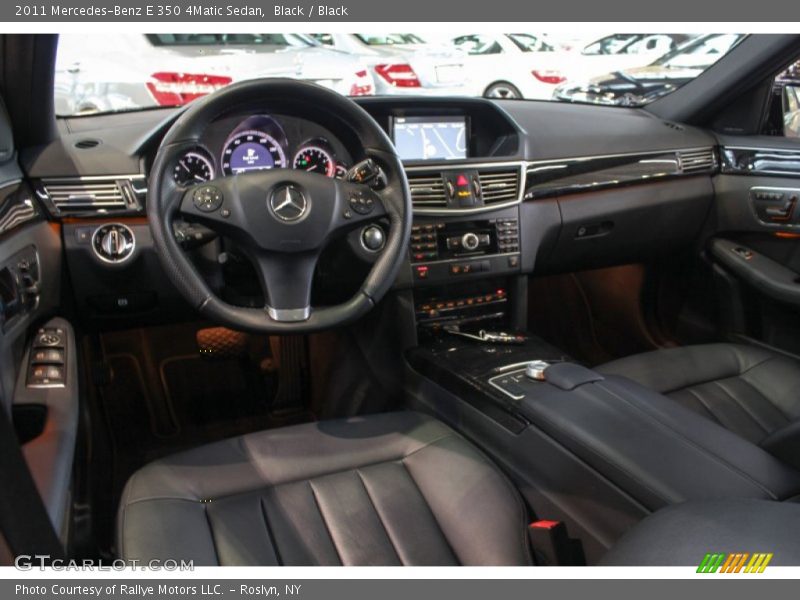Black / Black 2011 Mercedes-Benz E 350 4Matic Sedan