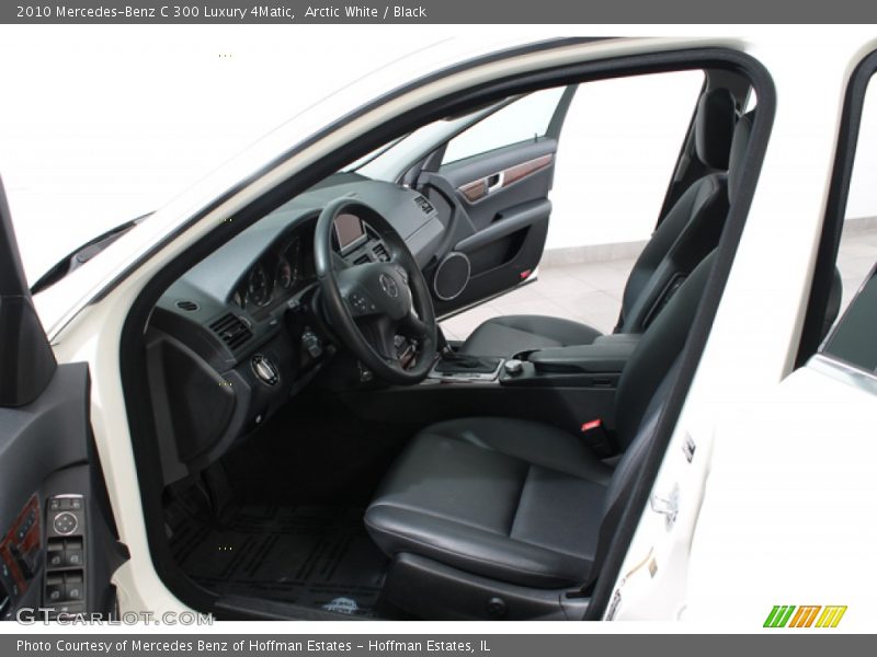 Arctic White / Black 2010 Mercedes-Benz C 300 Luxury 4Matic