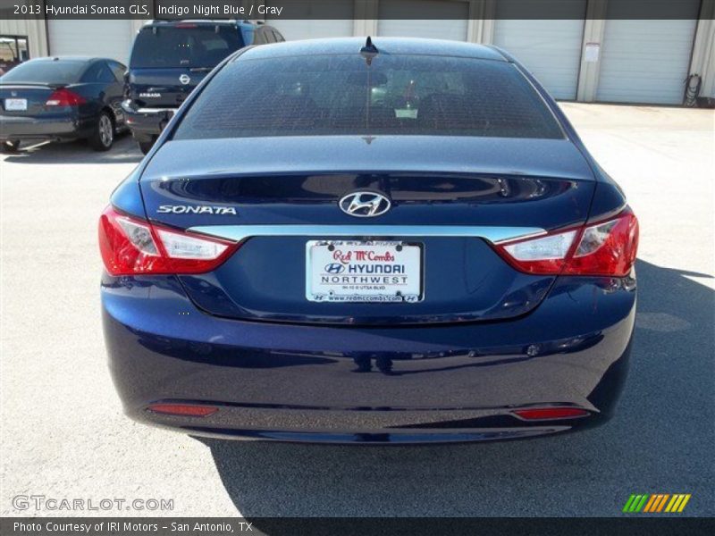 Indigo Night Blue / Gray 2013 Hyundai Sonata GLS