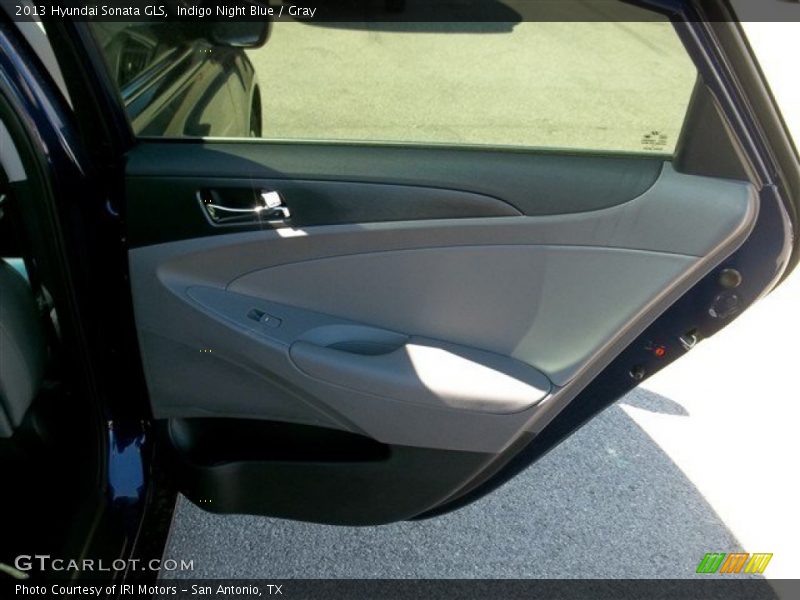 Indigo Night Blue / Gray 2013 Hyundai Sonata GLS