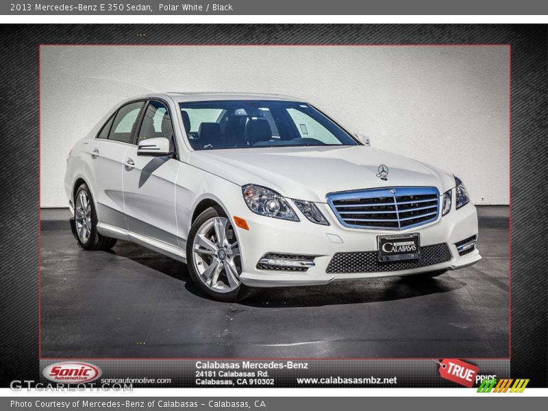 Polar White / Black 2013 Mercedes-Benz E 350 Sedan