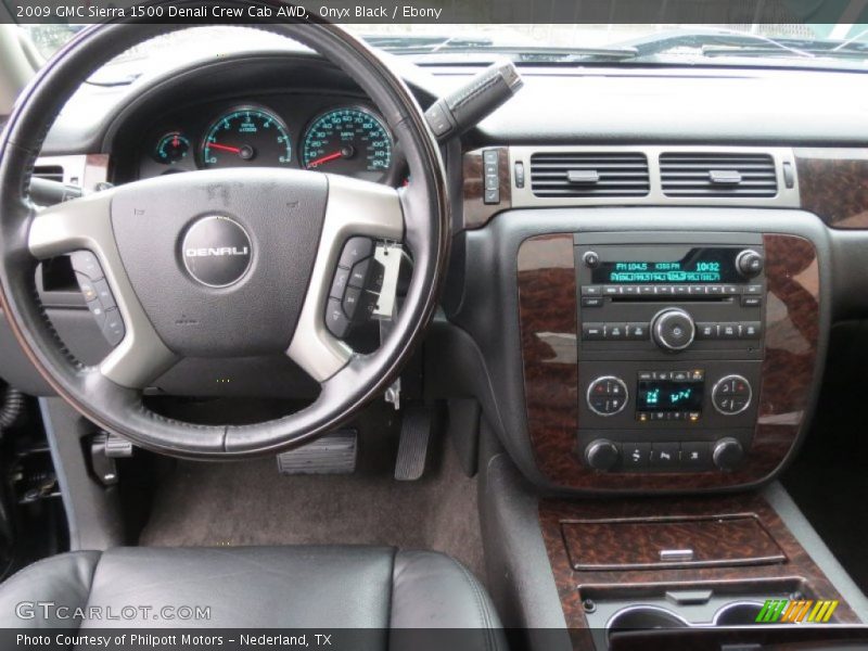 Dashboard of 2009 Sierra 1500 Denali Crew Cab AWD