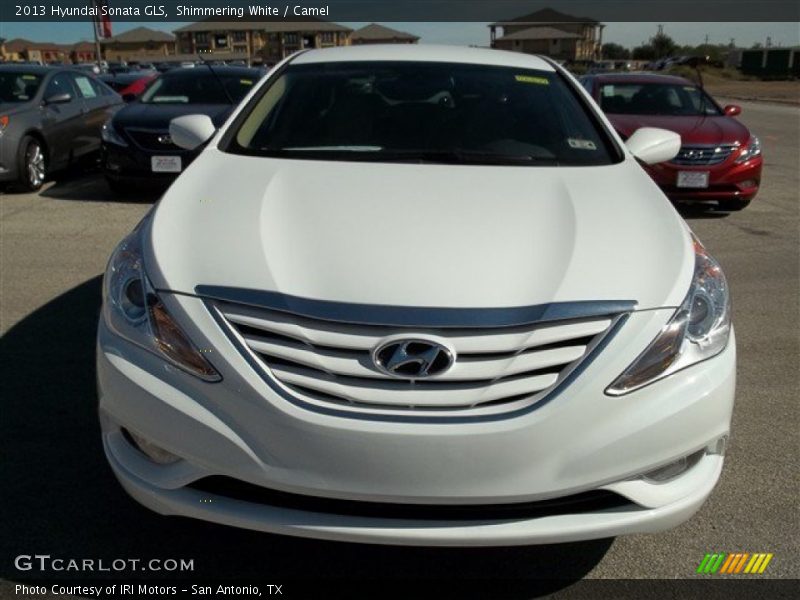 Shimmering White / Camel 2013 Hyundai Sonata GLS