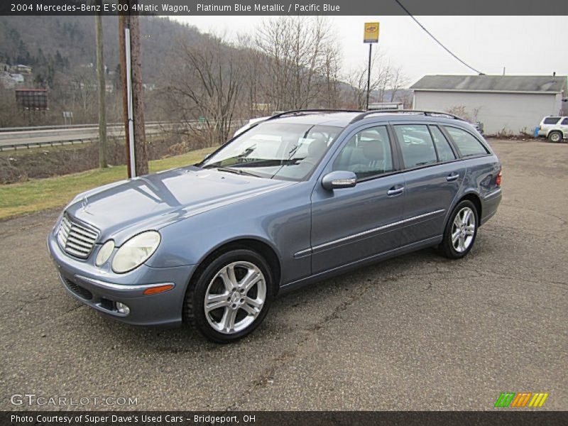 Platinum Blue Metallic / Pacific Blue 2004 Mercedes-Benz E 500 4Matic Wagon