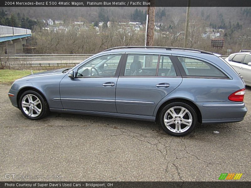 Platinum Blue Metallic / Pacific Blue 2004 Mercedes-Benz E 500 4Matic Wagon