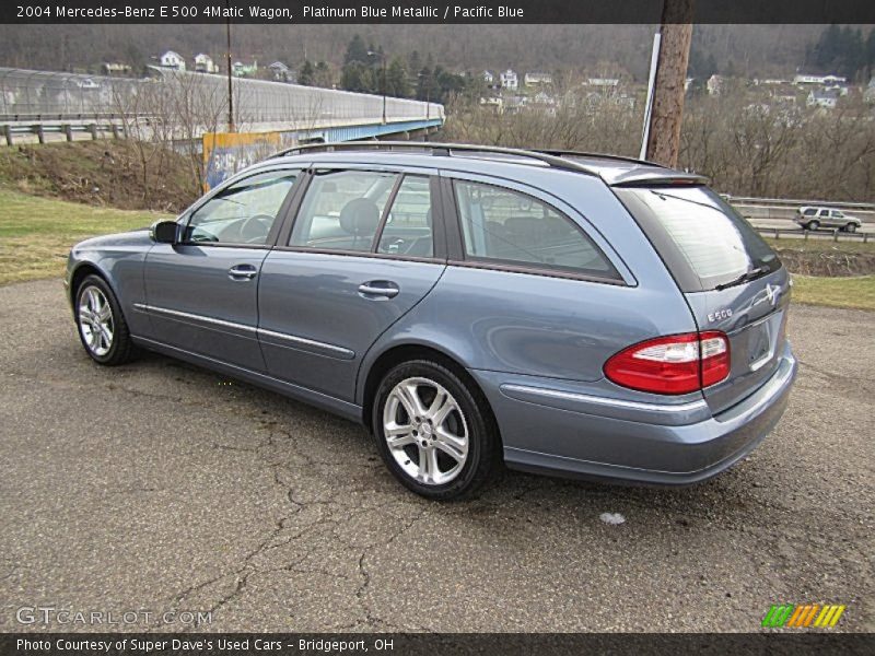 Platinum Blue Metallic / Pacific Blue 2004 Mercedes-Benz E 500 4Matic Wagon