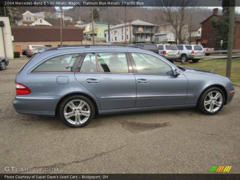 Platinum Blue Metallic / Pacific Blue 2004 Mercedes-Benz E 500 4Matic Wagon