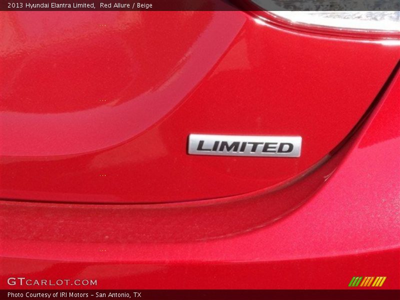 Red Allure / Beige 2013 Hyundai Elantra Limited