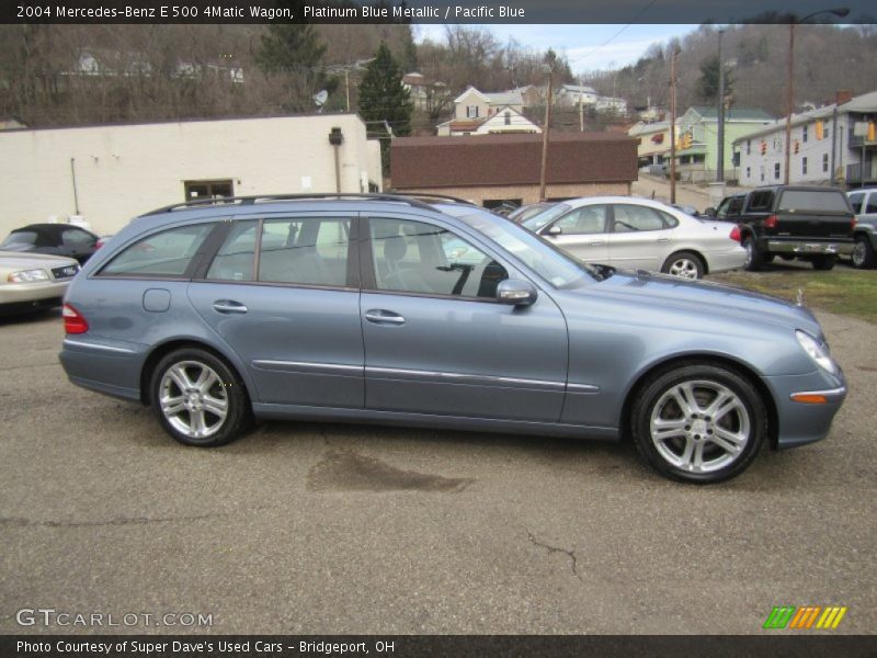 Platinum Blue Metallic / Pacific Blue 2004 Mercedes-Benz E 500 4Matic Wagon