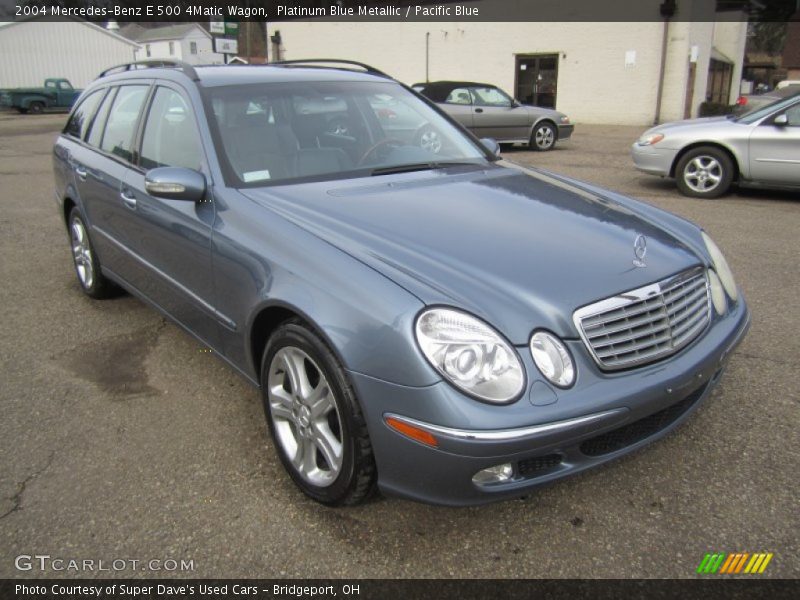 Platinum Blue Metallic / Pacific Blue 2004 Mercedes-Benz E 500 4Matic Wagon