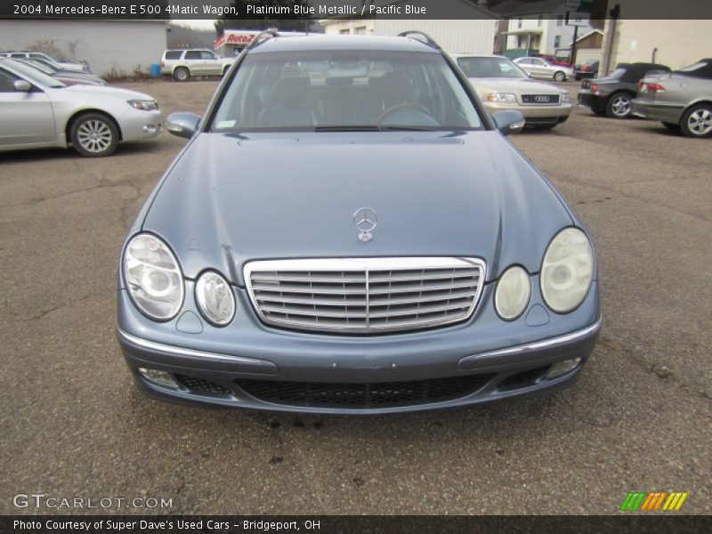 Platinum Blue Metallic / Pacific Blue 2004 Mercedes-Benz E 500 4Matic Wagon