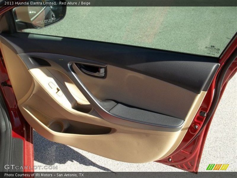 Red Allure / Beige 2013 Hyundai Elantra Limited