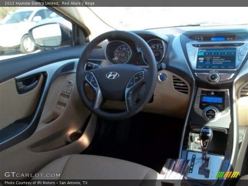 Red Allure / Beige 2013 Hyundai Elantra Limited