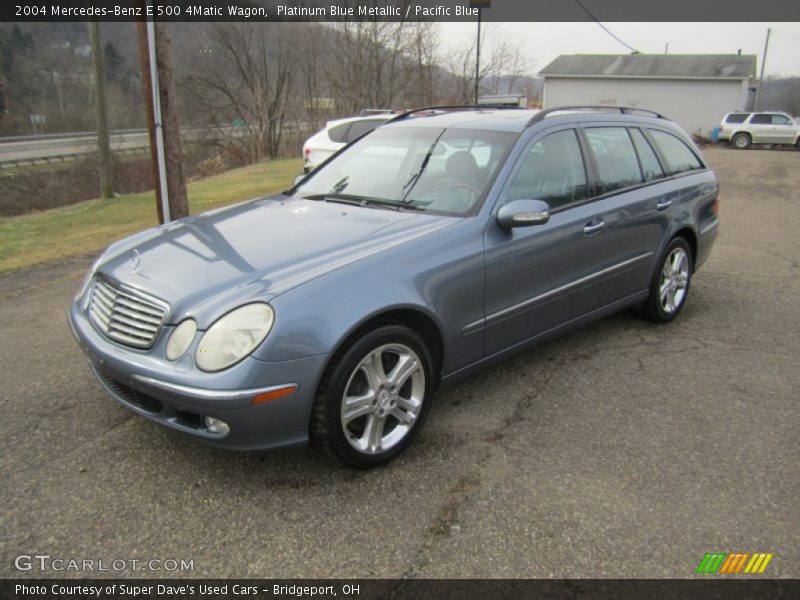 Platinum Blue Metallic / Pacific Blue 2004 Mercedes-Benz E 500 4Matic Wagon