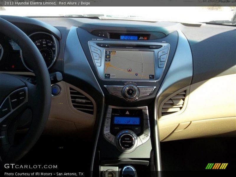 Red Allure / Beige 2013 Hyundai Elantra Limited