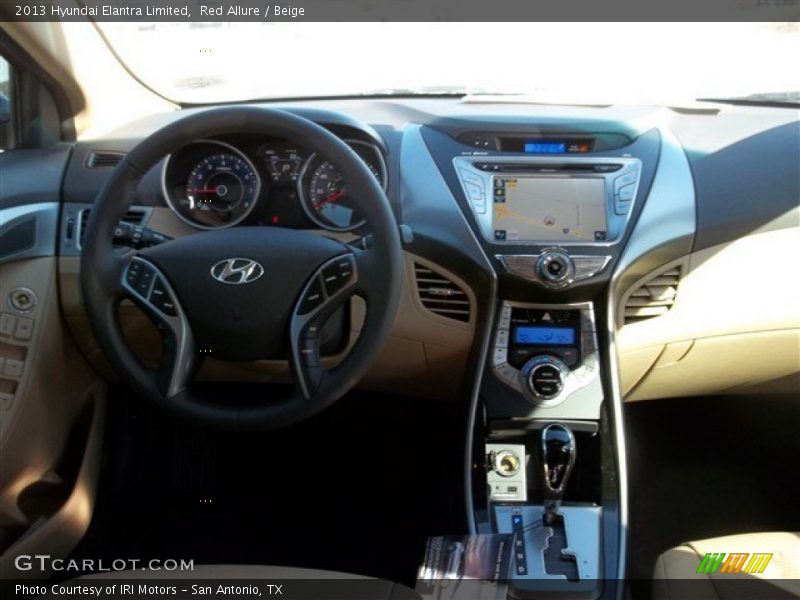 Red Allure / Beige 2013 Hyundai Elantra Limited