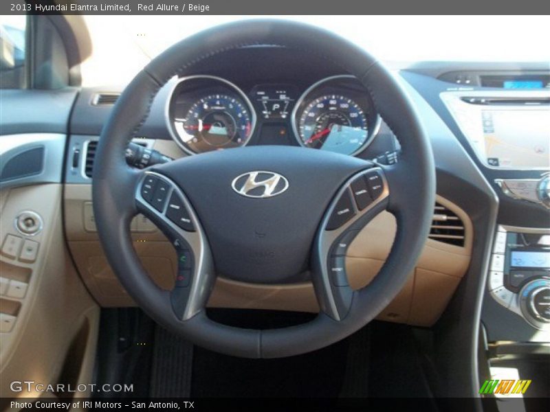 Red Allure / Beige 2013 Hyundai Elantra Limited