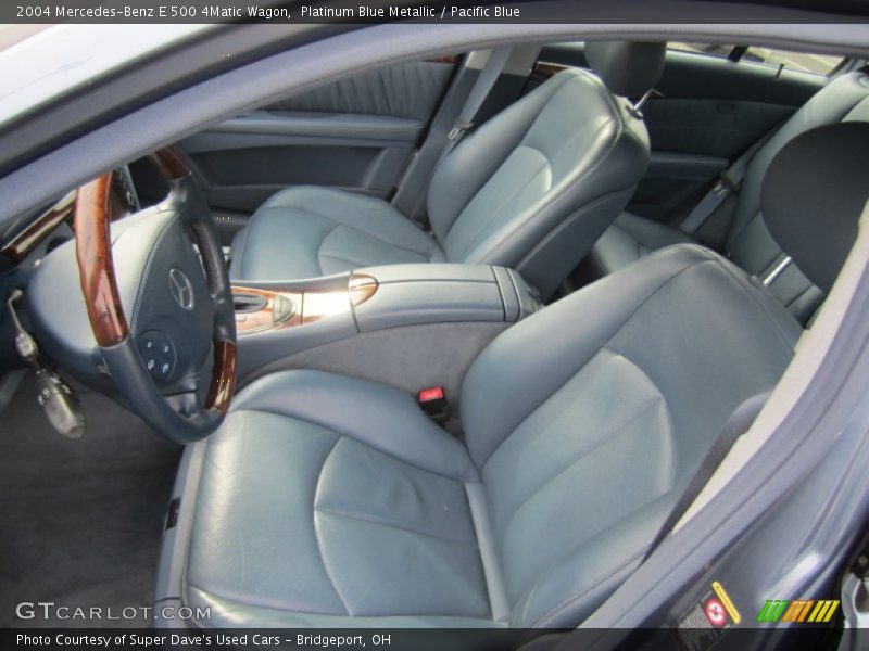 Platinum Blue Metallic / Pacific Blue 2004 Mercedes-Benz E 500 4Matic Wagon