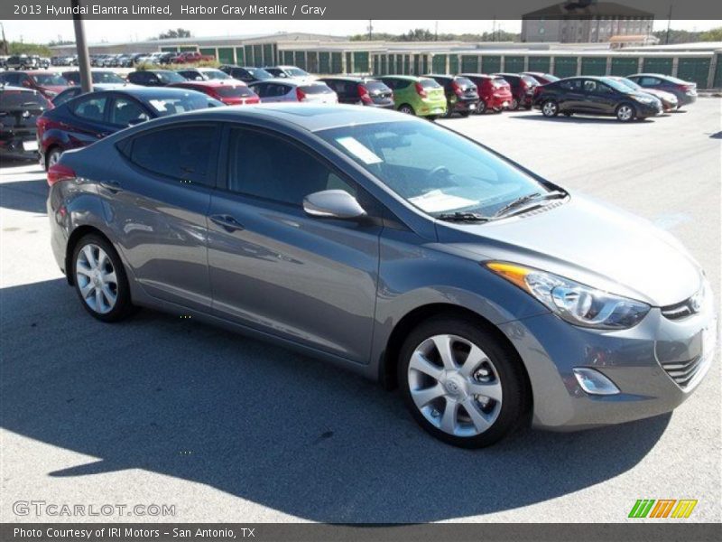 Harbor Gray Metallic / Gray 2013 Hyundai Elantra Limited