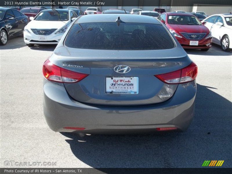 Harbor Gray Metallic / Gray 2013 Hyundai Elantra Limited