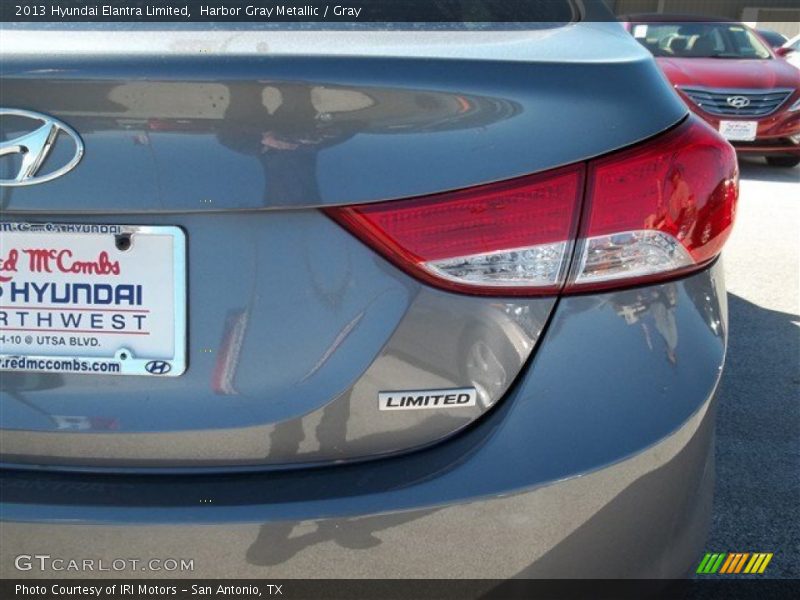 Harbor Gray Metallic / Gray 2013 Hyundai Elantra Limited