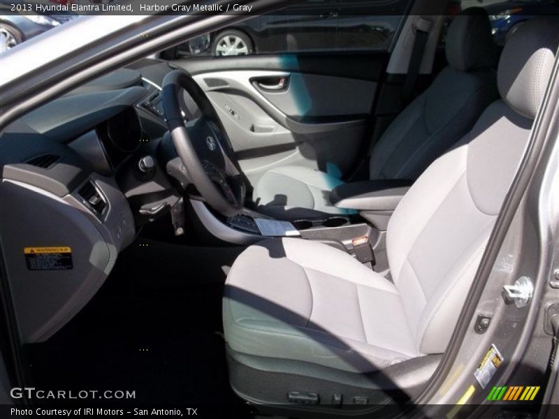 Harbor Gray Metallic / Gray 2013 Hyundai Elantra Limited